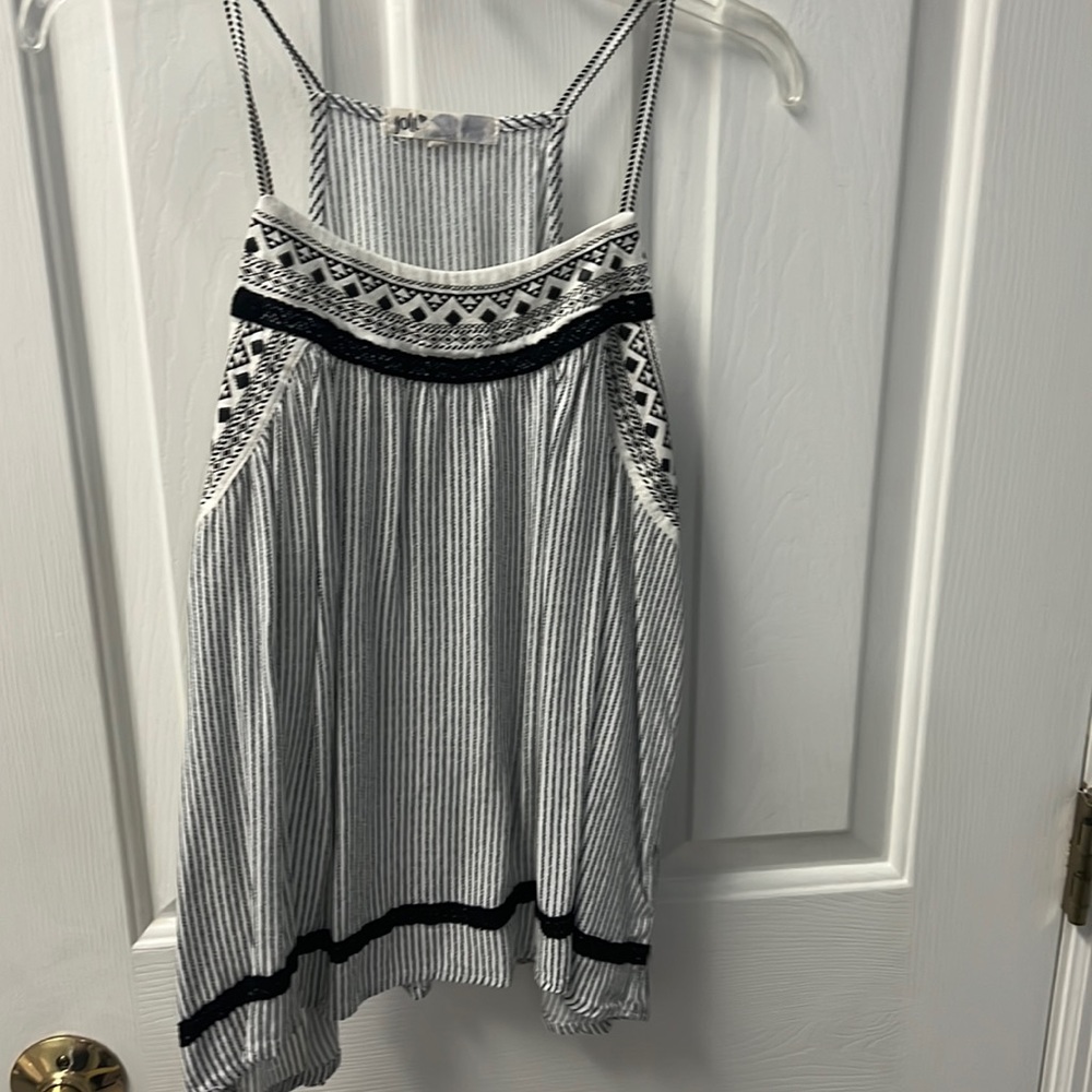 black and white tank top